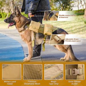 Tactical <b>Harness</b> for <b>Medium</b> <b>Dogs</b> Breathable Molle Vests for Patrol <b>Dogs</b> With Straps Service <b>Dog</b> Vest - Product Image 5
