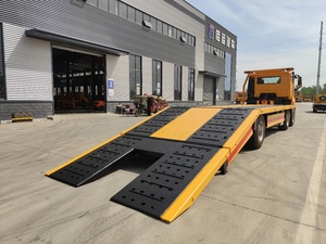 SINOTRUK HOWO NX 6x2 Three-Section <b>Flatbed</b> Wrecker <b>Truck</b> 33Ton Total Mass 25Ton Recovery Tow <b>Truck</b> - Product Image 4