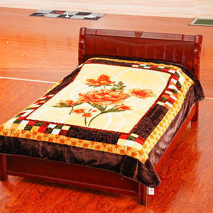 Manta de visón Raschel de alta calidad, supersuave, 1 capa de tela gruesa, estilo a cuadros transpirable, estilo coreano ecológico para las cuatro estaciones - Product Image 6