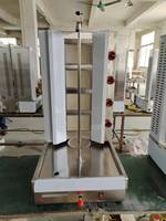 Grill à shawarma infrarouge lointain de 1,1 m, machine à kebab au poulet, machine à kebab automatique de table commerciale au gaz GPL pour les fêtes