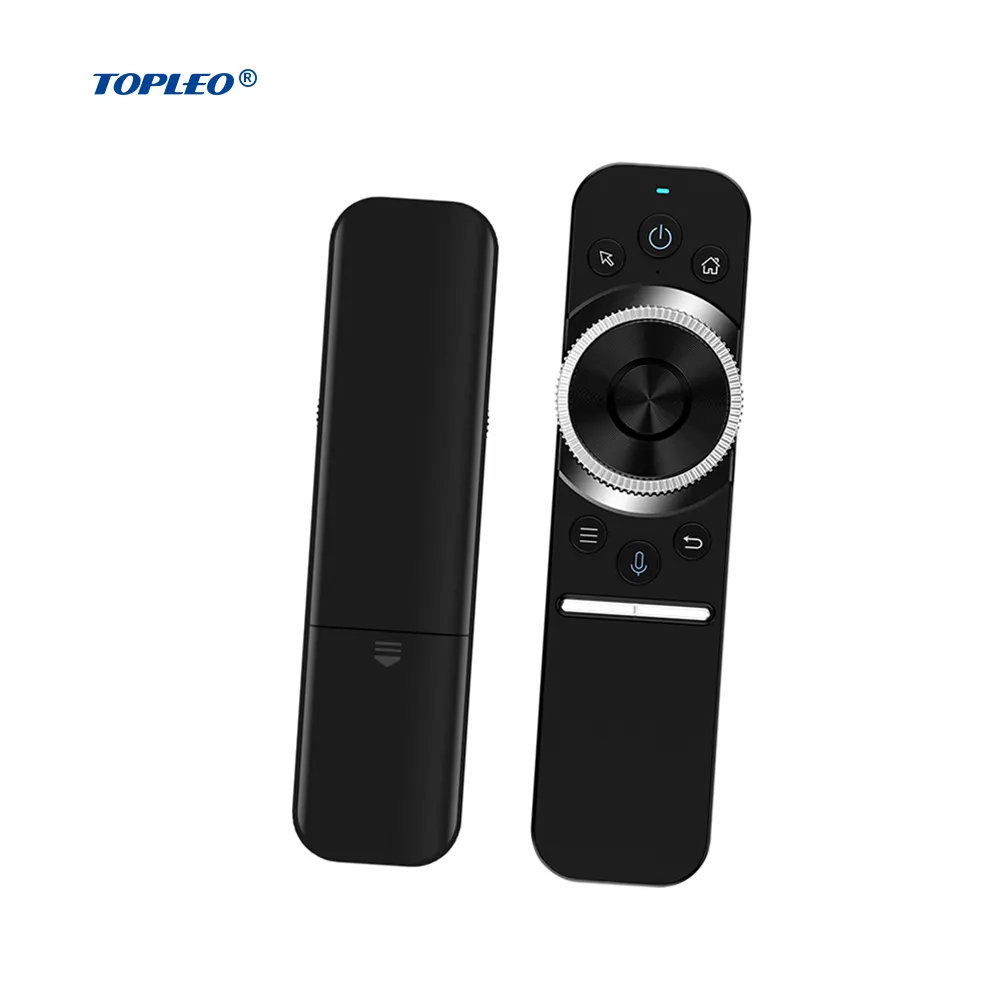 Topleo W 1S Voice Control 2.4Ghz Draadloze Backlit Projector Afstandsbediening Tv Air Mouse