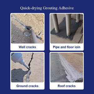 Scellant pour fissures en polymère MS de qualité construction LONCOOL, adhésif de calfeutrage à séchage rapide pour la réparation des murs et des sols en béton, étanchéité imperméable - Product Image 6
