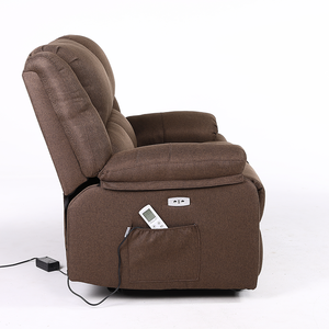 आधुनिक लिविंग रूम टू-सीटर इलेक्ट्रिक रिक्लियर सोफा 8-पॉइंट मालिश और गर्म कारखाने थोक खंड के साथ - Product Image 4