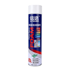 B1/B2 Fire Retardant PU Foam Sealant <b>Waterproof</b> Polyurethane Expanding 750ml <b>Spray</b> Polyurethane Foam for Construction Insulation - Product Image 1