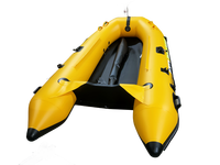 Meilleure vente SD430 bateau catamaran gonflable couleur jaune haute qualité 0.9MM à vendre pour l'aviron