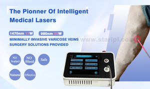 EVLT Láser Cirugía Vascular Sangre Vena Araña Eliminación 980nm 1470nm Endovascular Varicosa EVLA Ablación Médica Dispositivo Endovenoso - Product Image 2