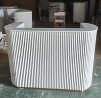Mobilier de bureau moderne pour hôtel Comptoirs de réception pour salon de beauté Comptoir de réception pour magasin de détail blanc Comptoir de caisse Réception