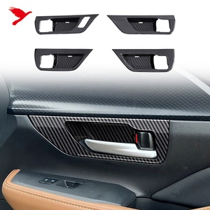 Accessoires de voiture pour Toyota Grand <span class=keywords><strong>Higlander</strong></span> 2024-2026, garniture de poignée de porte intérieure, couvercle de poignée de porte, ABS, 4 pièces - Product Image 1