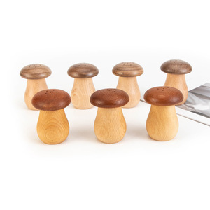 ที่ใส่ไม้จิ้มฟันรูปเห็ดทำจากไม้วอลนัท ดีไซน์เรียบง่าย ใช้ตกแต่งโต๊ะ - Product Image 1