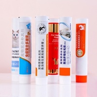 Envase de Tubo ABL Cilíndrico de 120g Personalizado de Fábrica para Crema de Aseo para Mascotas, Tubo Extruido Ecológico de Plástico-Aluminio-Plástico