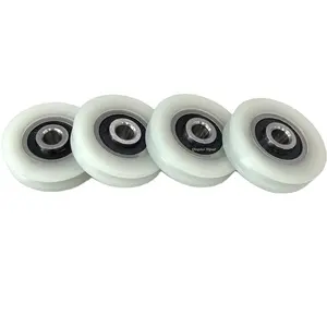 6201 2rs U groove plastic door nylon rollers Wheels Bearing Plastic Nylon roller PA66 for sliding door wheel slide system