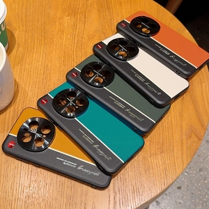 Funda trasera de línea fluorescente de cuero mate de contraste de lujo para Honor Magic7 6 Pro / Magic7 6 estilo de cámara funda a prueba de golpes - Product Image 6