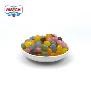 Free sample Natural color jelly bean NCNF candy halal soft beans candy sugar coated jelly candy for EURO