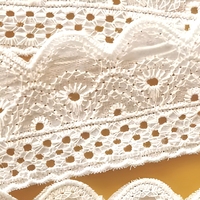 Bordure en dentelle jacquard de luxe couleur personnalisée, garniture en dentelle souple pour hôtels et maisons