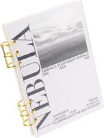 Carnet à couverture rigide durable à feuilles mobiles - Journal à anneaux métalliques pour l'école et le bureau
