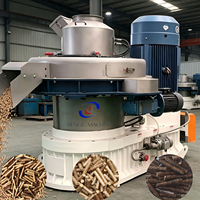 Machine à granulés de bois certifiée CE, alimentée au diesel, 16 mm, pour la fabrication de combustible biomasse à partir de sciure de bois et de feuilles de pin