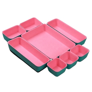 Boîtes de rangement en feutre avec couvercles pour tiroirs, organiseurs de bureau, boîtes de rangement pour loisirs créatifs, fournitures de bureau, stylos et notes - Product Image 5