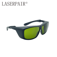 Lunettes de sécurité laser infrarouges certifiées CE EN207 LP-ADY-2, transmission de 25 %, 720-1100 nm, haute protection pour diodes Alexandrite et ND