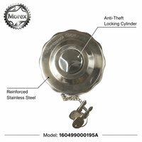 160499000195A Bouchon de réservoir de carburant antivol avec clés pour camion benne minier à carrosserie large Sany SYZG105 130H, couvercle de remplissage d'huile, vente en gros