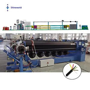 Shineworld Automatización PVC Cable de cobre eléctrico Extrusora de alambre Extrusora Línea de máquina de fabricación