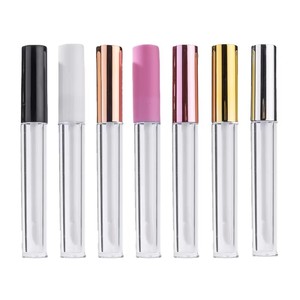 Tubo de Brillo Labial Redondo de Alta Calidad de 5 ml, Tubo Exprimible Personalizado con Varita Grande, Brillo Labial con Logotipo, Tubos Vacíos para Proveedores de Brillo Labial - Product Image 2