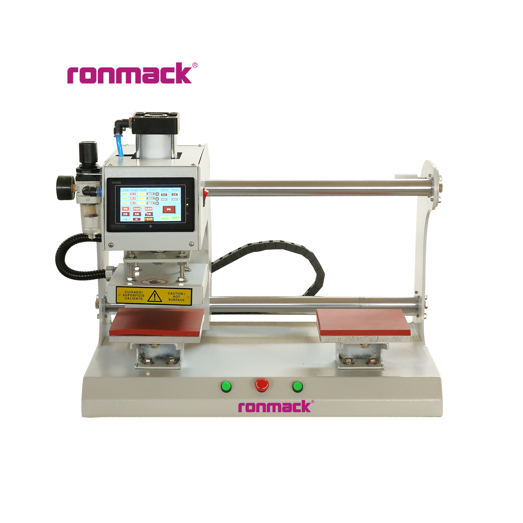 RONMACK RM-HD Full Automatic Computer up Slide Double Station Pneumatic Heat Transfer Machine