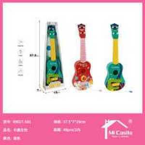 Mi Castle Toy Guitar Plastic Educational Musical Instrument For Kids 2-4 Years Unisex Green Yellow Color String Type - Product Image 3