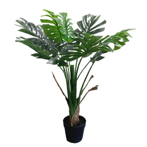 Planta artificial casi natural Monstera artificial hojas de Aurea variadas para decoración interior y exterior paisaje en maceta - Product Image 4
