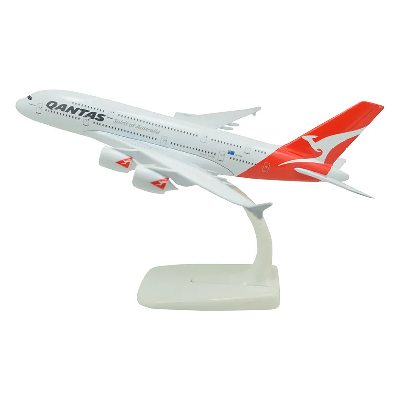 1:400 Standard Edition 20cm Qantas Airways Airbus A380 Metall Passagier flugzeug Modell Zivil flugzeug modus Druckguss Flugzeug modell