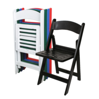 Vente en gros de chaises pliantes d'extérieur de qualité supérieure Chaises de jardin Wimbledon en plastique pour mariage Chaises pliantes en résine blanche pour événements