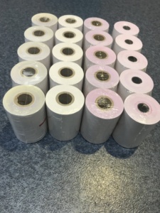 Nhiệt độ cao sức đề kháng NCR hóa đơn cuốn sách thiết kế mới 80x80mm carbonless giấy cuộn sinh thái thân thiện - Product Image 3