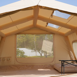 Tente de camping familiale imperméable en Oxford 420D, personnalisée, 13,68 m², gonflable, deux chambres, design multi-<span class=keywords><strong>portes</strong></span> - Product Image 2