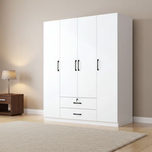 Armoire de rangement en <span class=keywords><strong>bois</strong></span> composite avec porte en verre trempé pour suite parentale - Product Image 5