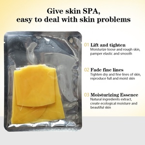 Masque facial en <span class=keywords><strong>bio</strong></span>-<span class=keywords><strong>collagène</strong></span> OEM, Centella, essence de ginseng, masque en feuille hydratant végétalien infusé de rétinol, vitamine C, vrai <span class=keywords><strong>collagène</strong></span> profond - Product Image 2