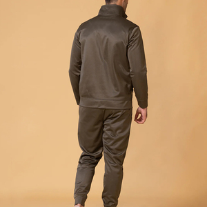 Custom Made Men's Slim Fit Full Zip <b>Polyester</b> <b>Tracksuit</b> Latest Customized Design Winter Men Zipper <b>Tracksuit</b> For Sale - Product Image 2