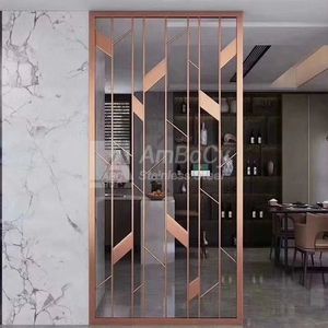 Thép Không Gỉ Trang Trí Kim Loại Màn Hình Laser Cut Side Rèm Tường Divider - Product Image 4