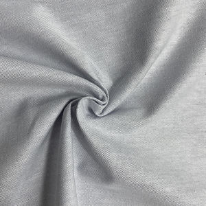 Оптовая продажа CVC полиэстер спандекс Оксфорд 70% хлопок 27% поли 3% SPAN сплошная ткань для рубашек - Product Image 6