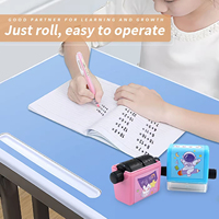 Tampon roulant Bview Art Math-Tampon à questions Multiplicati et Division à l'intérieur de 100 élèves Tampon numérique à rouleaux pour la pratique des mathématiques