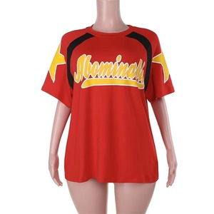 <strong>Women's</strong> Summer Graphic Tees Oversized Letter Print O-Neck Short Sleeve Loose Fit Eco-Friendly Knitted <strong>T</strong>-<strong>Shirts</strong> Casual Y2K Tops - Product Image 5