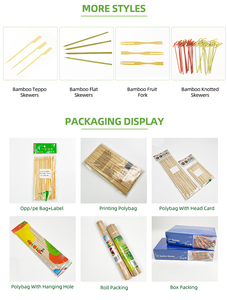 Dùng một lần tre xiên 50cm Chiều dài teppo xiên Túi BBQ Gậy mẫu miễn phí cho các bên ngoài trời và nhà bếp sử dụng - Product Image 2