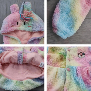 Cappotto di pelliccia colorato invernale bambini cappotti finti ragazze giacca di pelliccia invernale <span class=keywords><strong>bambina</strong></span> cappotti di pelliccia vendita calda neonate DHL abbigliamento Casual - Product Image 4