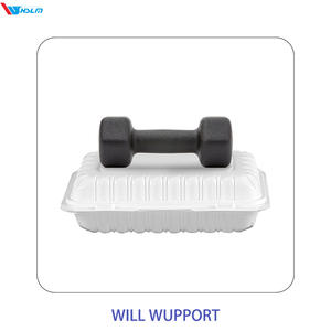 Rectángulo 8 Pulgadas 3 Compartimentos Desechable Plástico Contenedor de Alimentos Flip-top <span class=keywords><strong>Restaurante</strong></span> Take-out Desechable Fiambrera - Product Image 4