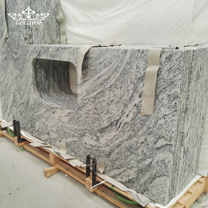 Factory Customized Light Grey Granite Prefab Countertop Viscount <b>White</b> Granite Countertops for Commercial Project - Product Image 2