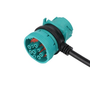 สายอะแดปเตอร์วินิจฉัย ELD สำหรับรถบรรทุกหนัก แบบ Type 2 J1939 9P หัวคู่ ต่อเข้ากับ Db15 ตัวผู้ สายไฟแบบกำหนดเอง - Product Image 2