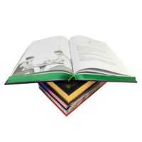 Services d'impression de livres sur mesure en usine, impression de livres de haute qualité avec bords pulvérisés, livre photo relié avec bords dorés