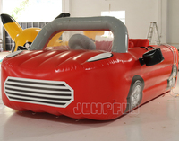 Jouets d'eau gonflables rapides et furieux 4.8x2.4x1.6 mètres bateau de voiture gonflable conception populaire automobile bateau à eau voitures remorquables
