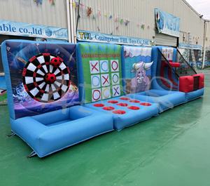 Alquiler deportivo Baloncesto inflable Conectar 4 Tiro Cancha <span class=keywords><strong>DE</strong></span> TENIS Anillo interactivo inflable Lanzamiento Juegos <span class=keywords><strong>de</strong></span> Carnaval - Product Image 1