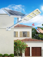 Lampadaire solaire à LED alimenté par batterie, en aluminium, IP65, 200W-1000W, avec une forte luminosité pour une utilisation en extérieur