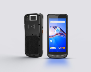 5.5 inch RFID UHF công nghiệp cầm tay <span class=keywords><strong>PDA</strong></span> <span class=keywords><strong>Android</strong></span> 10 OS sinh trắc học Đầu đọc dấu vân tay gồ ghề Máy quét mã vạch - Product Image 3