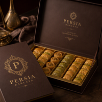 Caja de Baklava Kraft con Logotipo Personalizado |   Empaque Premium para Pastelería con Tapa Abatible |   Caja de Regalo de Confitería Ecológica al por Mayor
